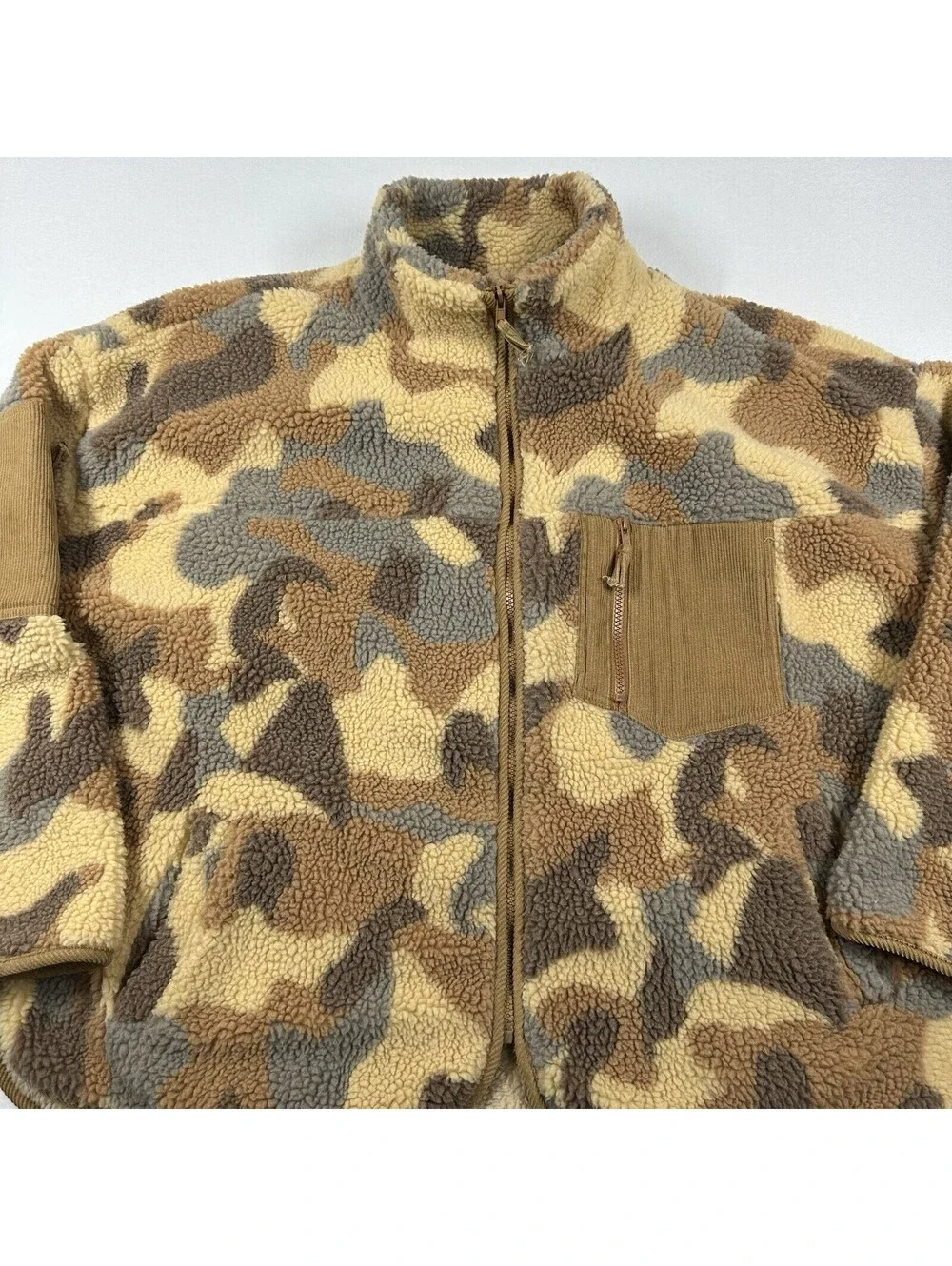 A Beautiful Soul Women’s Tan Brown Camo Sherpa Plus Size C 3x